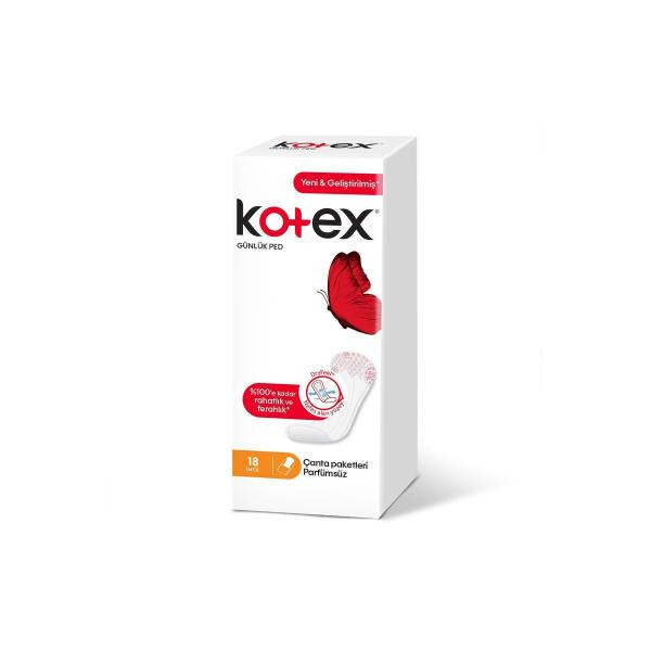 Kotex İnce Günlük Ped 18 Li