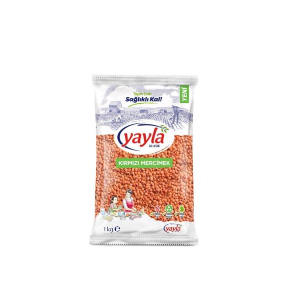 Yayla Kırmızı Mercimek Top1 Kg