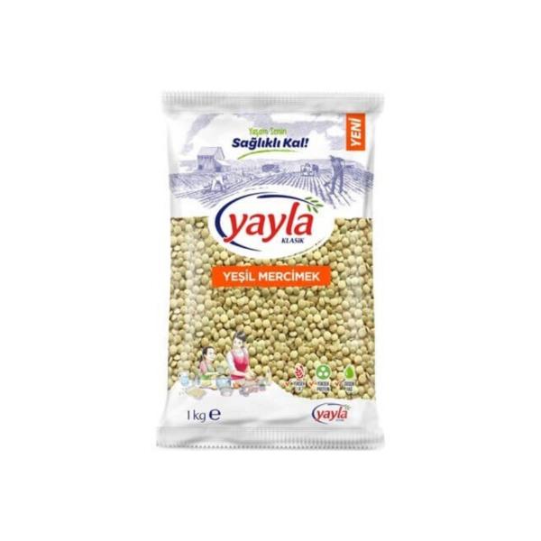 Yayla Yeşil Mercimek 1 Kg