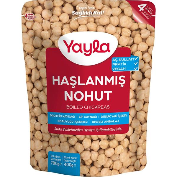 Yayla Haşlanmış Nohut 700 Gr