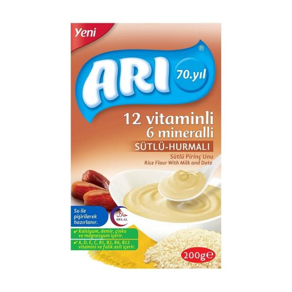 Arı Pirinç Unu 200 Gr Sütlü-hurmalı