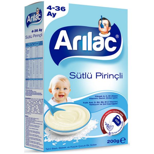 Arılac Ek Gıda Sütlü Pirinçli 200 Gr