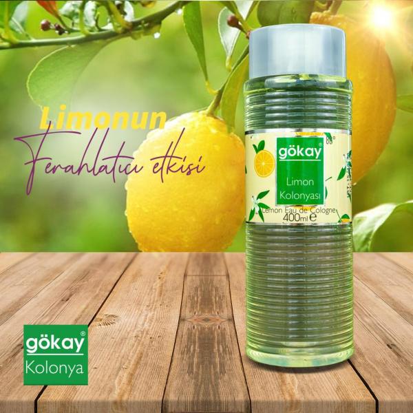 Gökay Limon Kolonyası 400 Ml 80 Derece