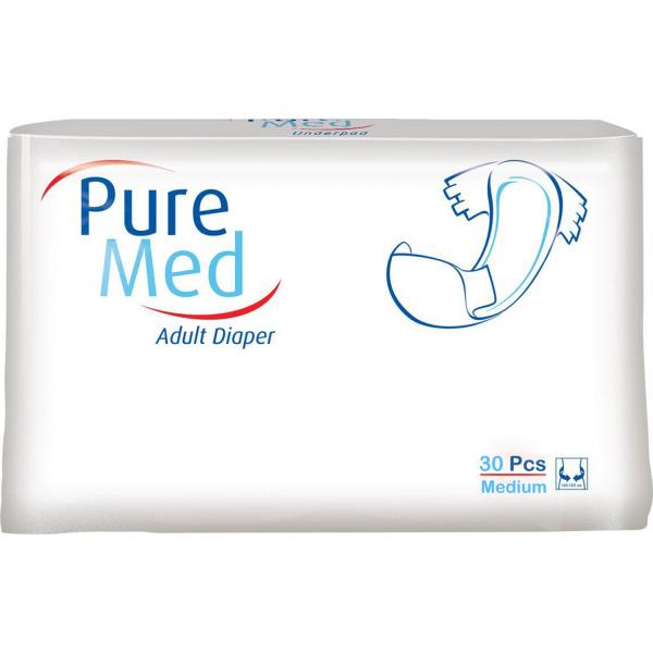 PureMed Belbantlı Yetişkin Hasta Bezi Medium 85x125 Cm 30 Adet