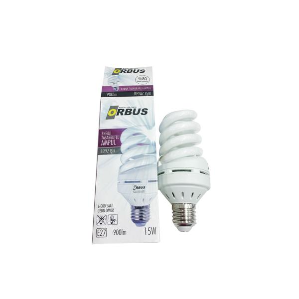 Orbus Tasarruflu Ampül E27 Daylıght 15 W