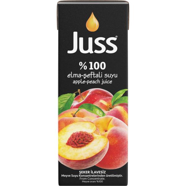 Juss Meyve Suyu %100 Elma Şeftali 200 Ml