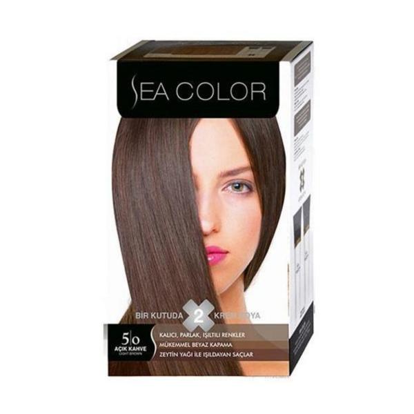 Sea Color Saç Boyası 5-0 A.Kahve