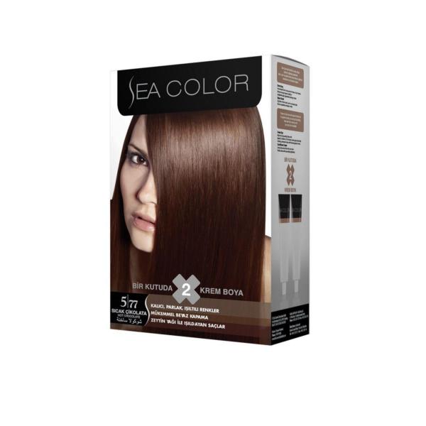Sea Color Saç Boyası 5-77 Sıcak Çikolata