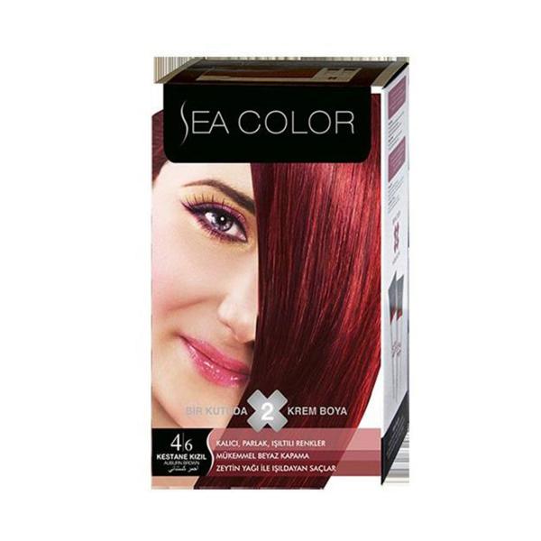 Sea Color Saç Boyası 4-6 Kestane Kızılı
