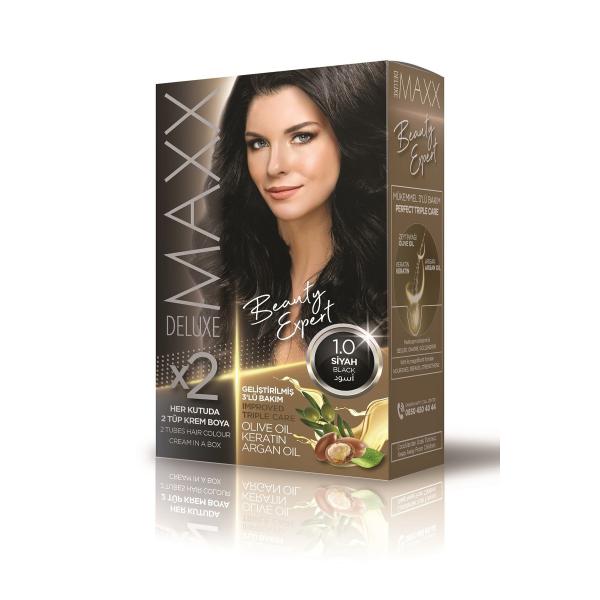 Maxx Deluxe Saç Boyası 1.0 Siyah