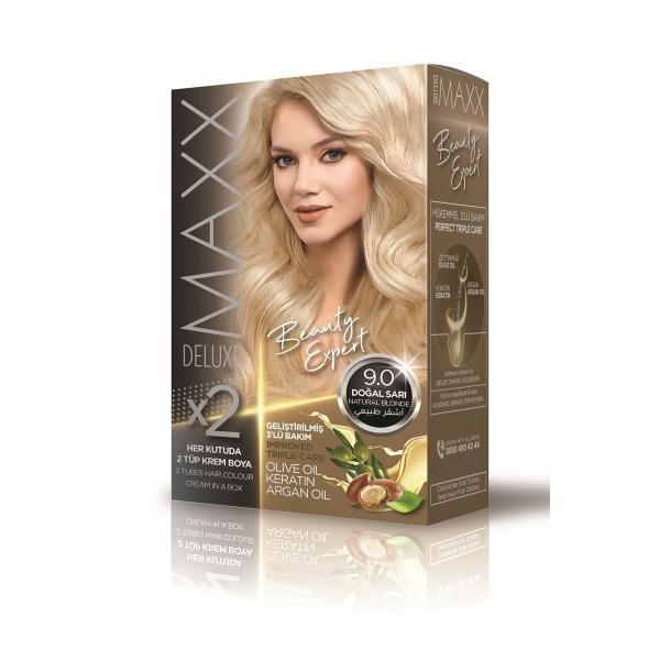 Maxx Deluxe Saç Boyası 9.0 Doğal Sarı