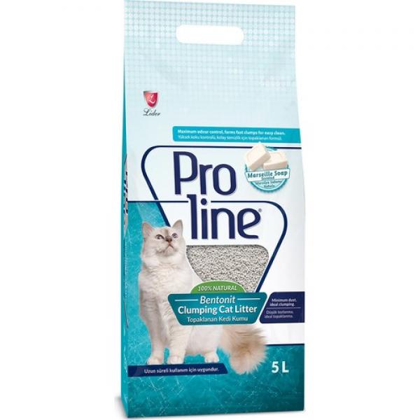 Proline Marsilya Sabunlu Topaklaşan Kedi Kumu 5 Lt