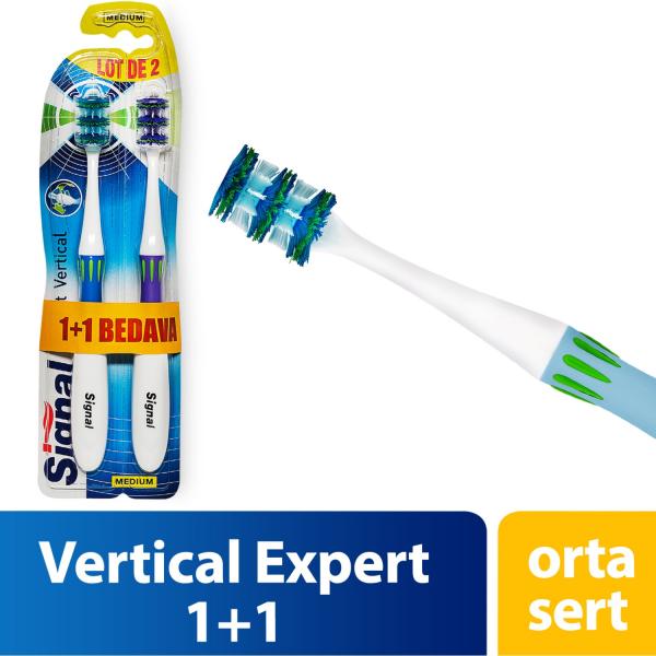 Signal Diş Fırçası Vertcal Expert 1+1