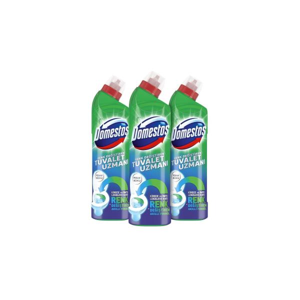 Domestos Renk Değiştiren Tuvalet Uzmanı 750 ml x3 Adet Çamaşır Suyu